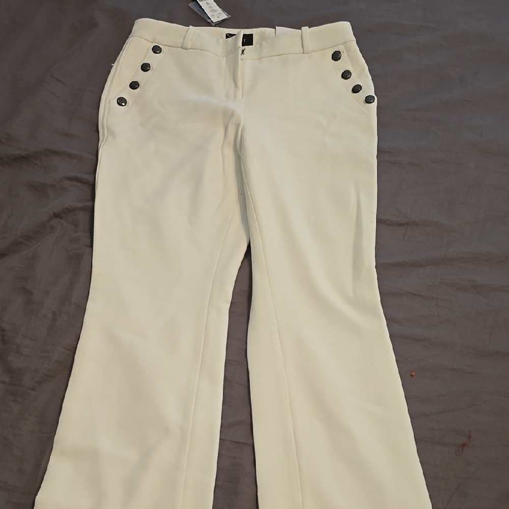 Women's Cream Boot Cut Pants